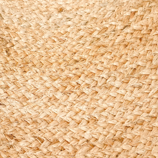 Zarié Sutra Handwoven Jute Rug | Natural Weave