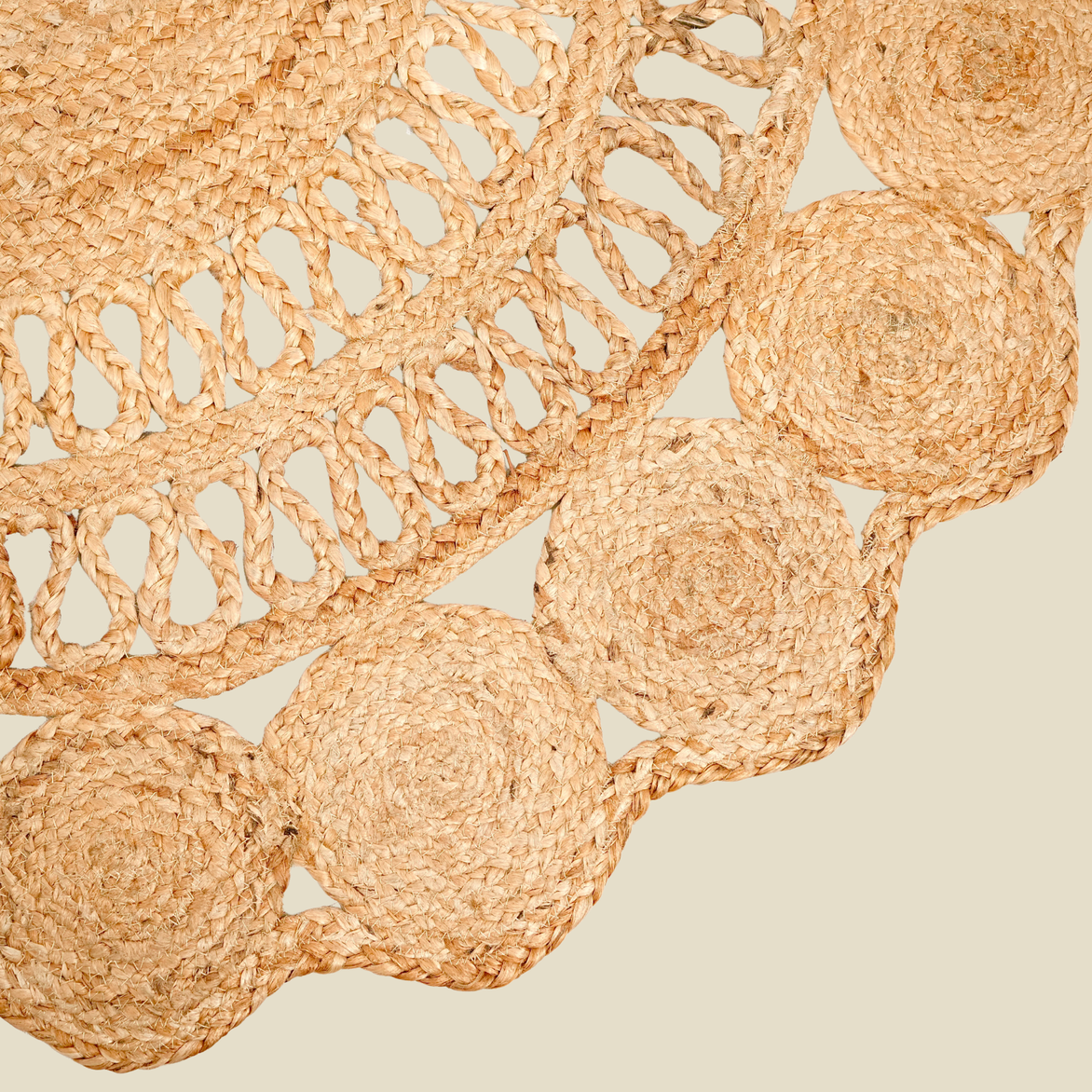 Zarié Riva Handwoven Jute Rug | Textured Weave Design