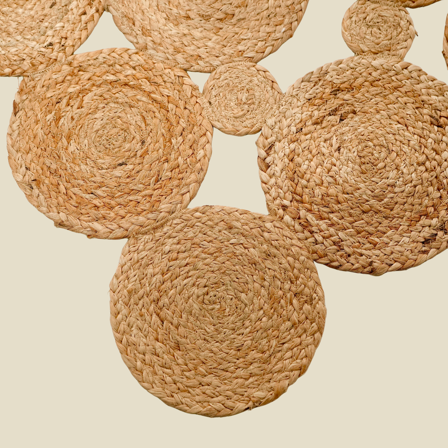 Zarié Veda Handwoven Jute Rug | Structured Weave Design